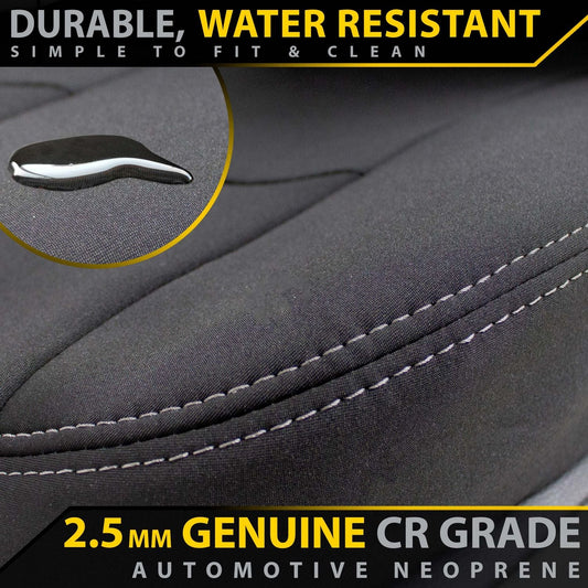 Ford Ranger T6.2 Wildtrak, Wildtrak X & Platinum Neoprene Rear Row Seat Covers