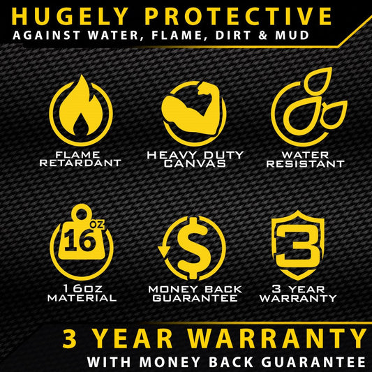 Ford Ranger T6.2 XL, XLS & Black Edition Heavy Duty XP7 Canvas 2x Front Seat Covers (Available)
