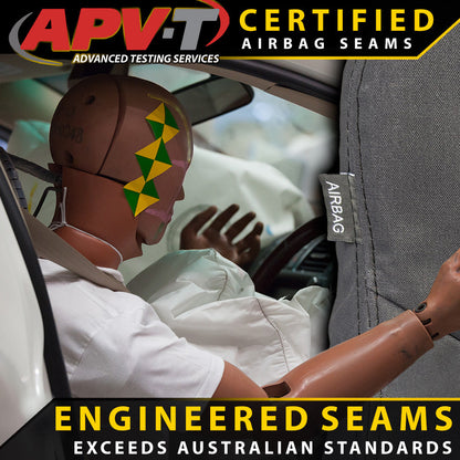 Ford Ranger T6.2 XL, XLS & Black Edition Heavy Duty XP7 Canvas 2x Front Seat Covers (Available)