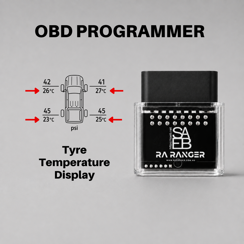 Tyre Temperature Display Programmer - NextGen Ford Ranger, Raptor & Everest
