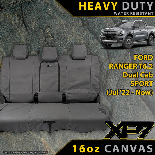 Ford Ranger T6.2 Sport & Tremor XP7 Rear Row Seat Covers (Available)