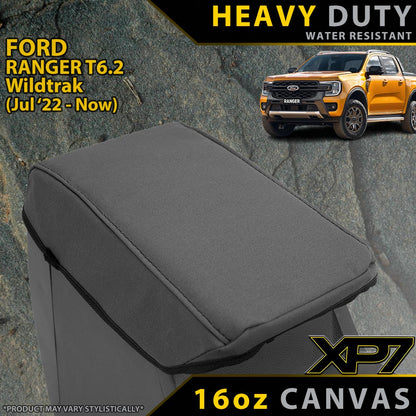 Ford Ranger T6.2 Sport & Tremor Heavy Duty XP7 Canvas Console Lid (In Stock)