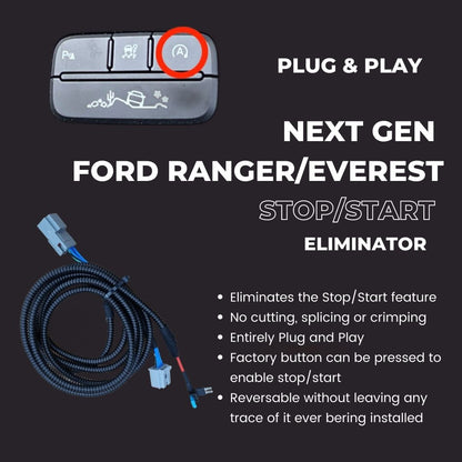 Next Gen Ford Ranger, Raptor & Everest Start/Stop Eliminator