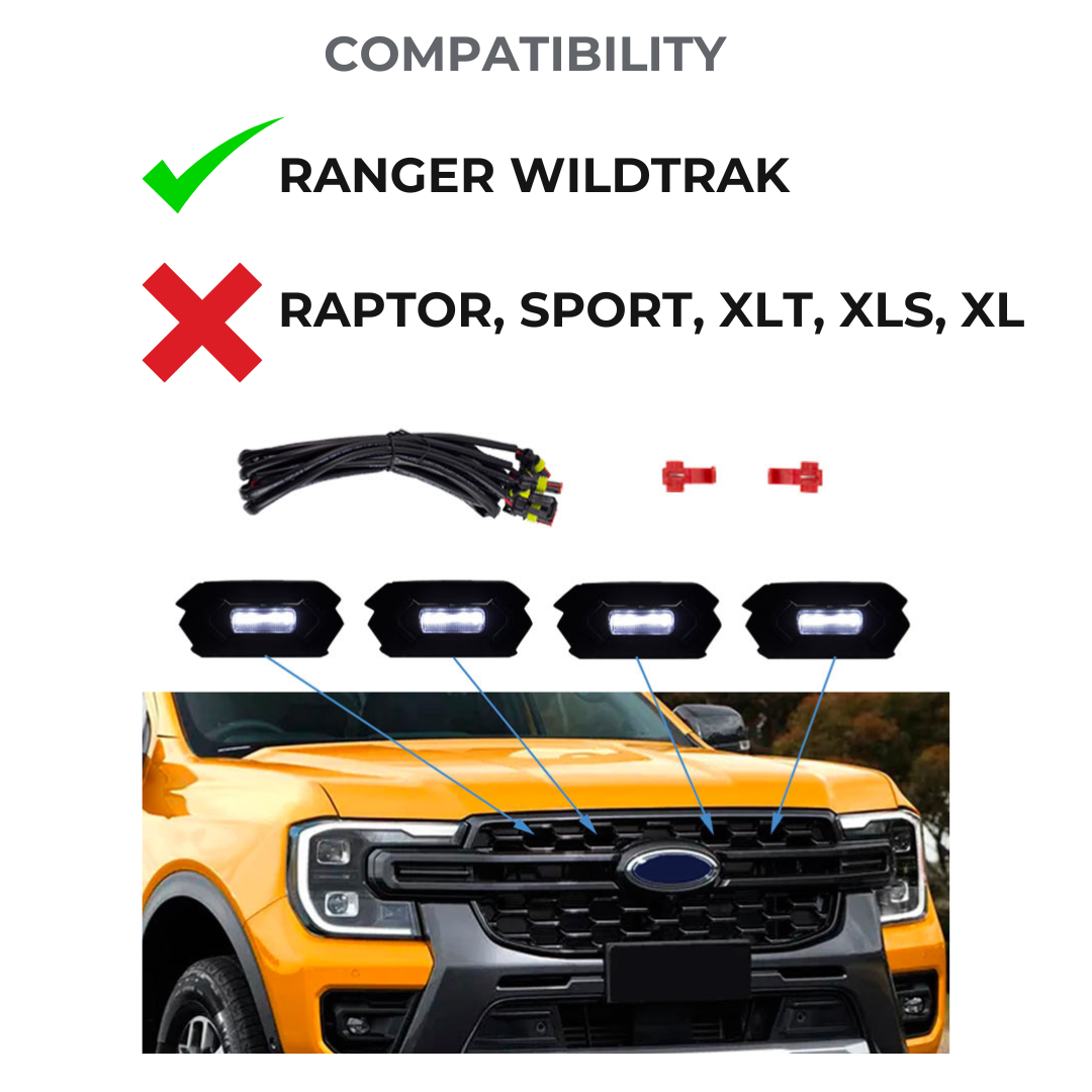 Raptor Style Grille LED Lights - NextGen Ranger WILDTRAK – RA Ranger