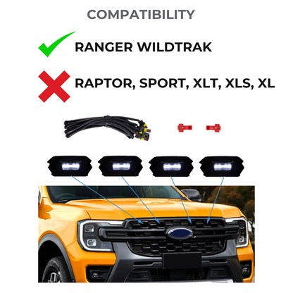 Raptor Style Grille LED Lights - NextGen Ranger WILDTRAK