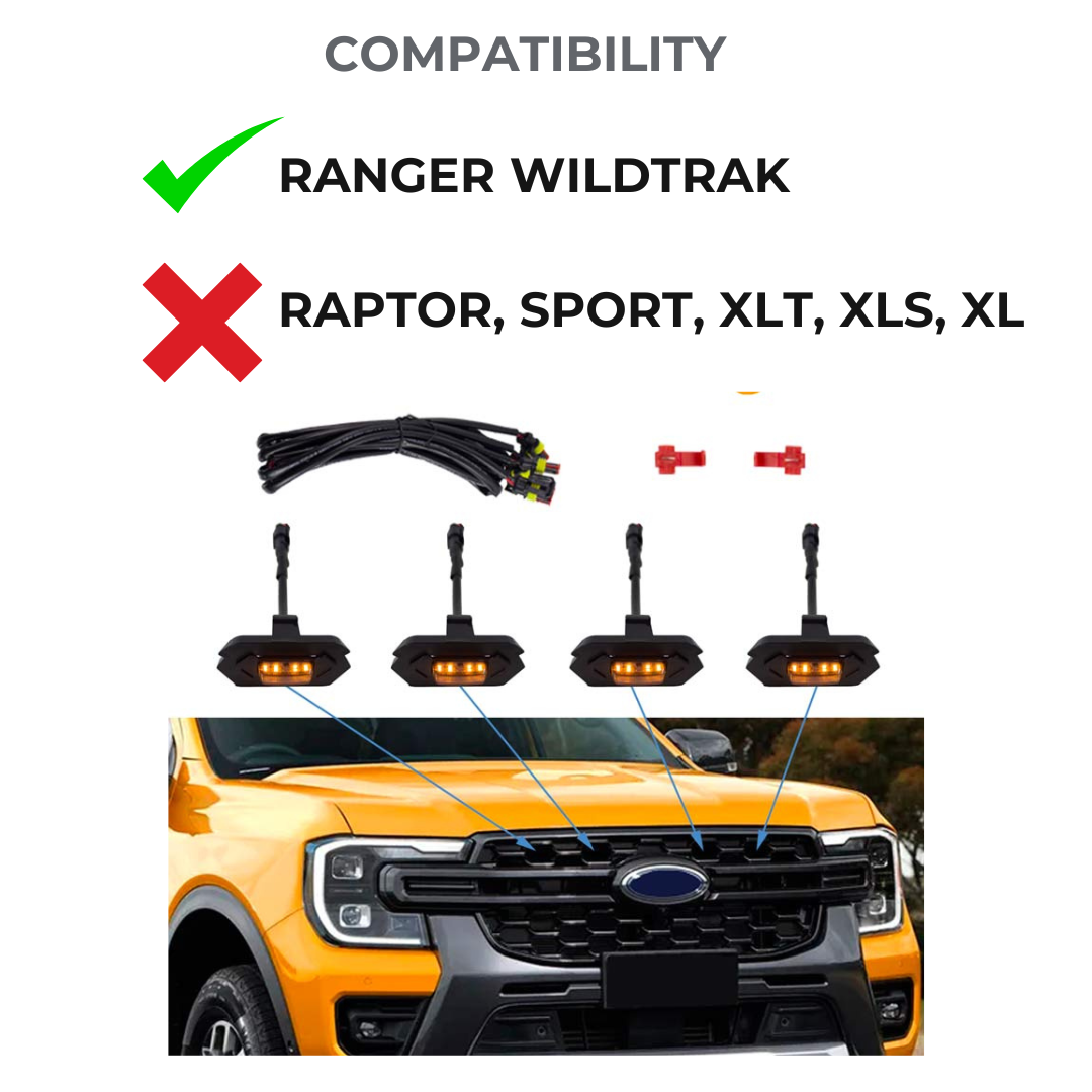 Raptor Style Grille LED Lights - NextGen Ranger WILDTRAK