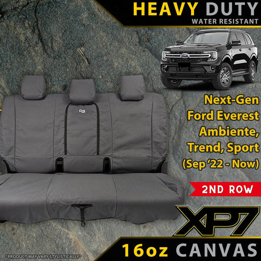 Ford Next-Gen Everest Ambiente, Trend & Sport Heavy Duty XP7 Canvas Rear Seat Covers