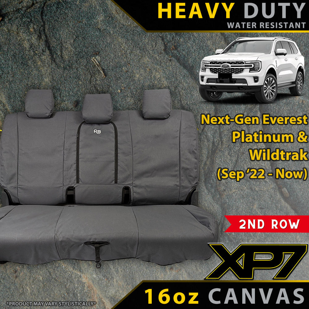 Ford Next-Gen Everest Platinum & Wildtrak Heavy Duty XP7 Canvas Rear Seat Covers