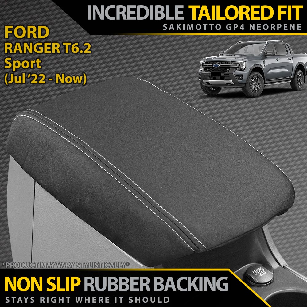 Ford Ranger T6.2 Sport & Tremor Neoprene Console Lid