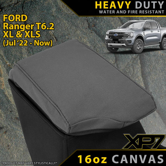 Ford Ranger T6.2 XL, XLS & Black Edition Heavy Duty XP7 Canvas Console Lid (Made to Order)