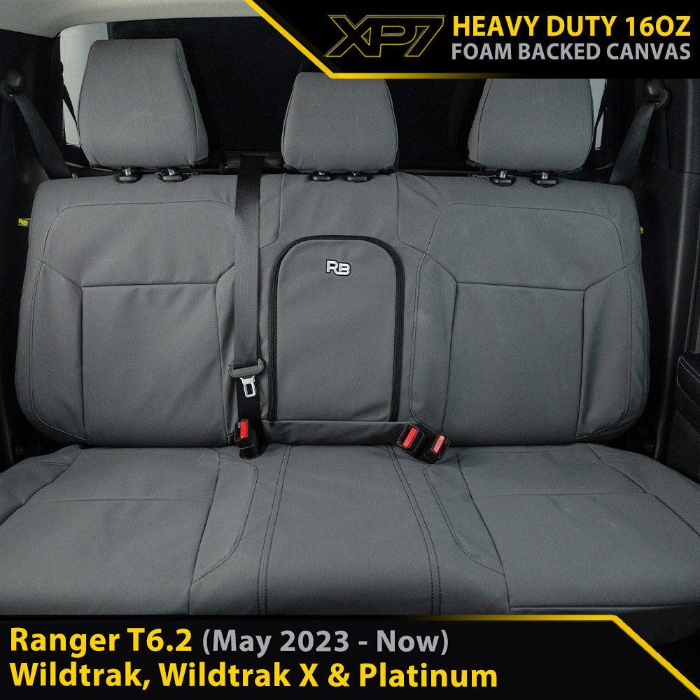 Ford Ranger T6.2 Wildtrak, Wildtrak X & Platinum XP7 Rear Row Seat Covers (In Stock)