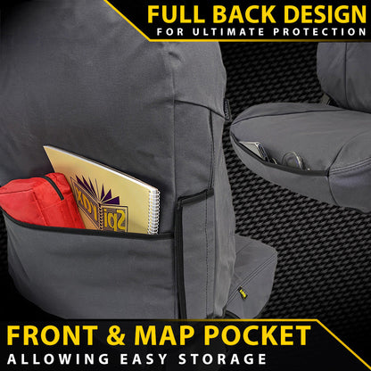 Ford Ranger T6.2 XL, XLS & Black Edition Heavy Duty XP7 Canvas 2x Front Seat Covers (Available)