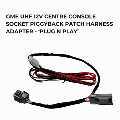 GME UHF 12v Centre Console Socket Piggyback Plug 'n' Play Adapter For NextGen Ranger & Everest