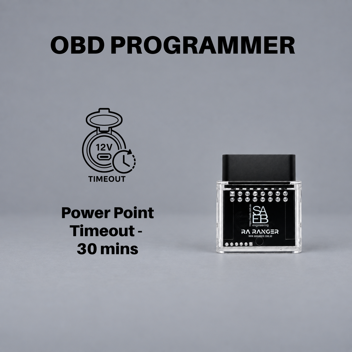 12V Power Outlet 30 Minute Timeout Programmer - NextGen Ford Ranger, Raptor & Everest