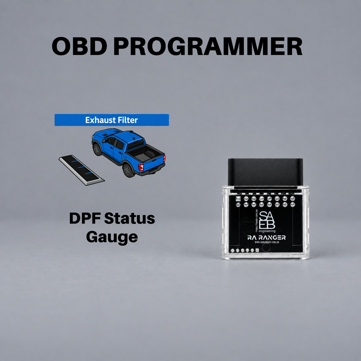 DPF Status Gauge Programmer - NextGen Ford Ranger & Everest