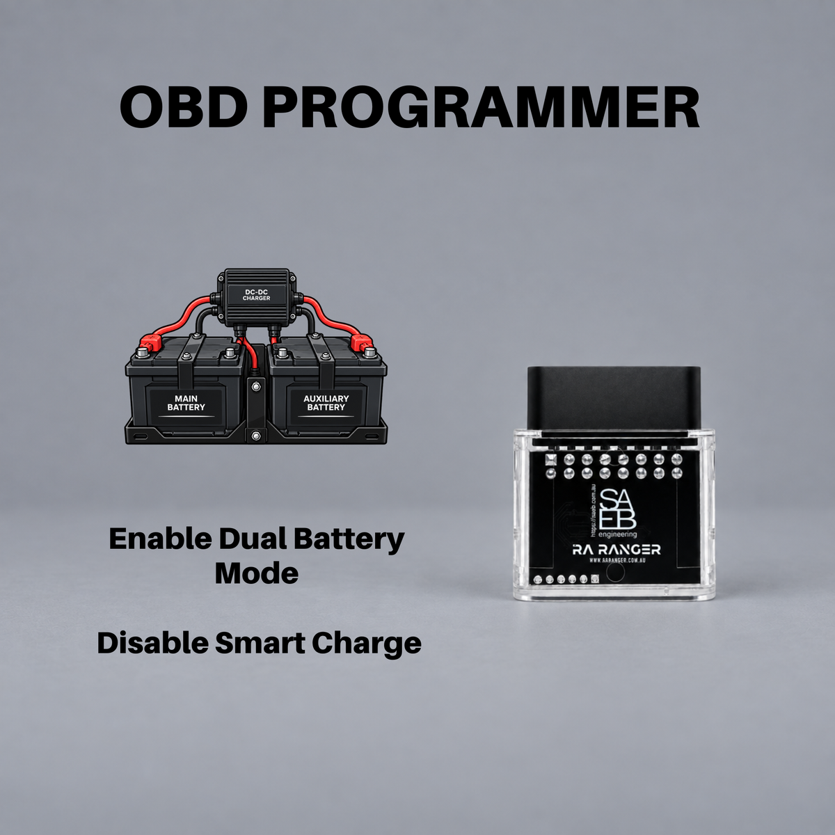 Enable Dual Battery Mode / Disable Smart Charge Programmer - NextGen Ranger, Raptor & Everest
