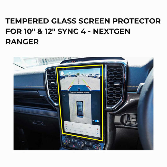 Tempered Glass Screen Protector for NextGen Ranger, Raptor & Everest Sync 4