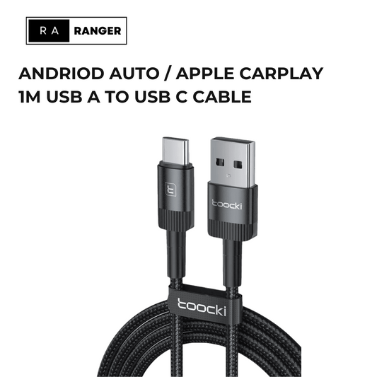 Braided Charging Cable 1M - USB A to USB C Carplay/AndrioAuto