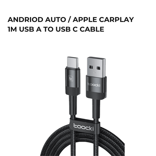 Braided Charging Cable 1M - USB A to USB C Carplay/AndrioAuto